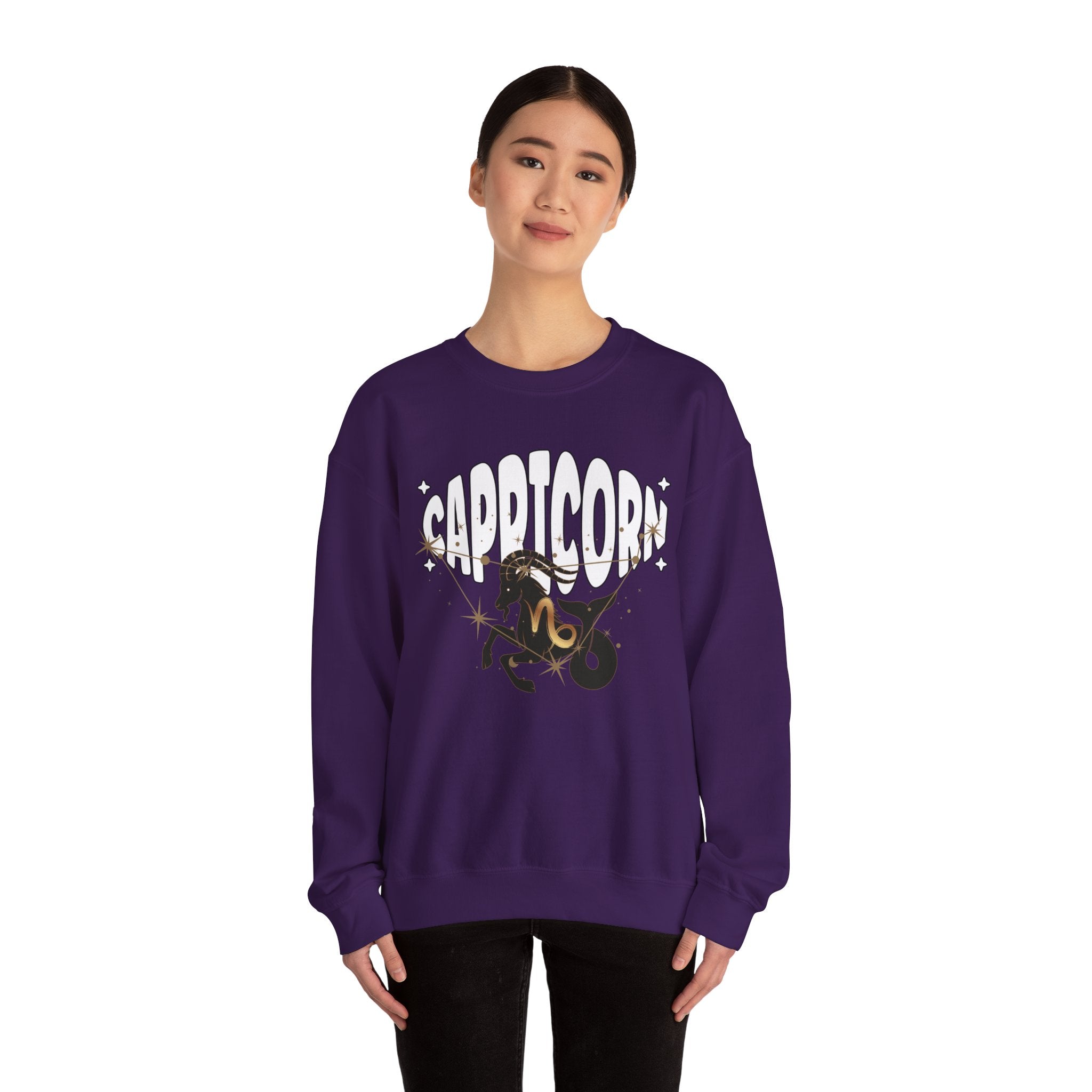 Capricorn Zodiac Casual Unisex Crewneck Sweatshirt